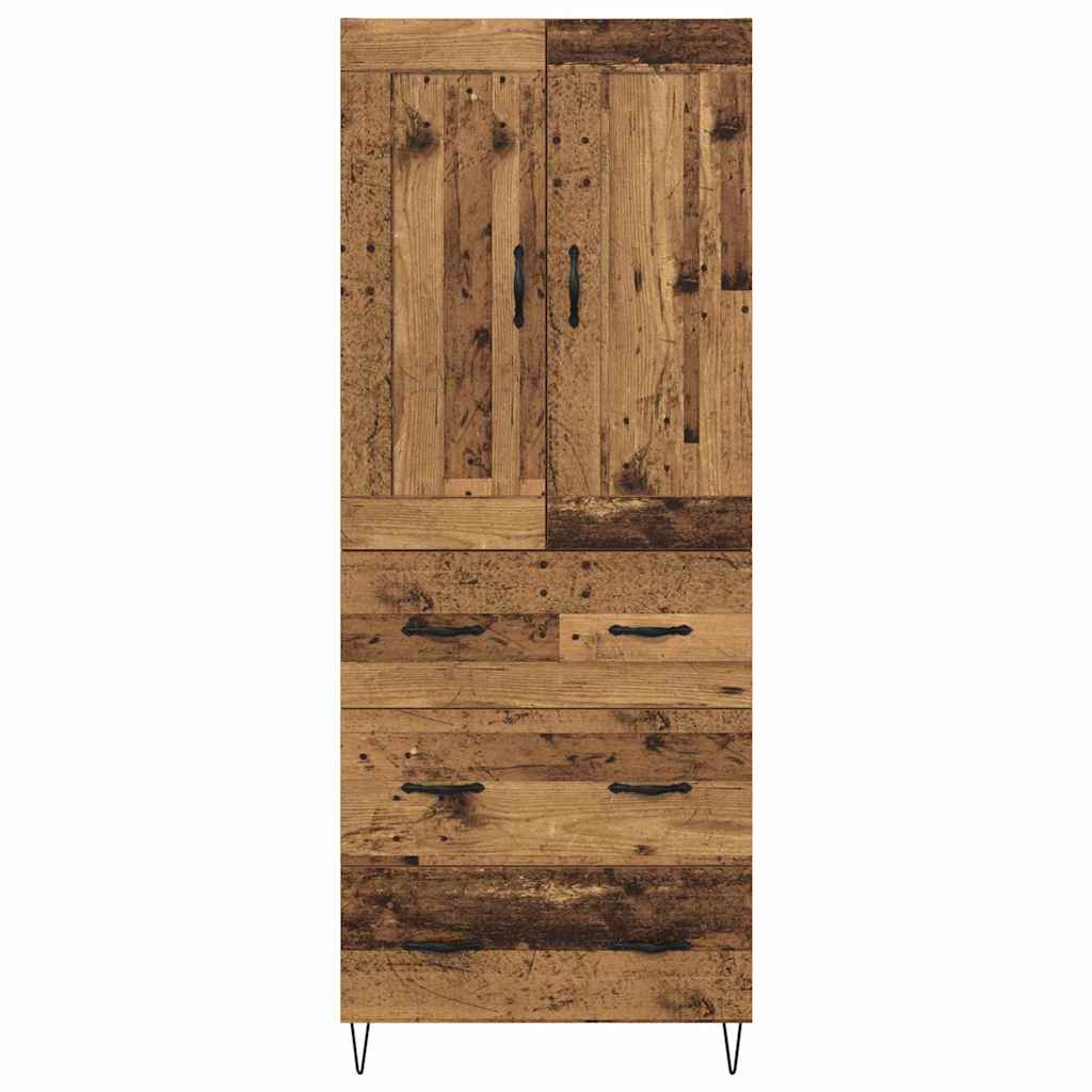Highboard Gammelt træ 69,5 x 34 x 180 cm Konstrueret træ