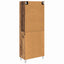 Highboard 2 stk. Gammelt træ 69,5 x 34 x 180 cm Konstrueret træ