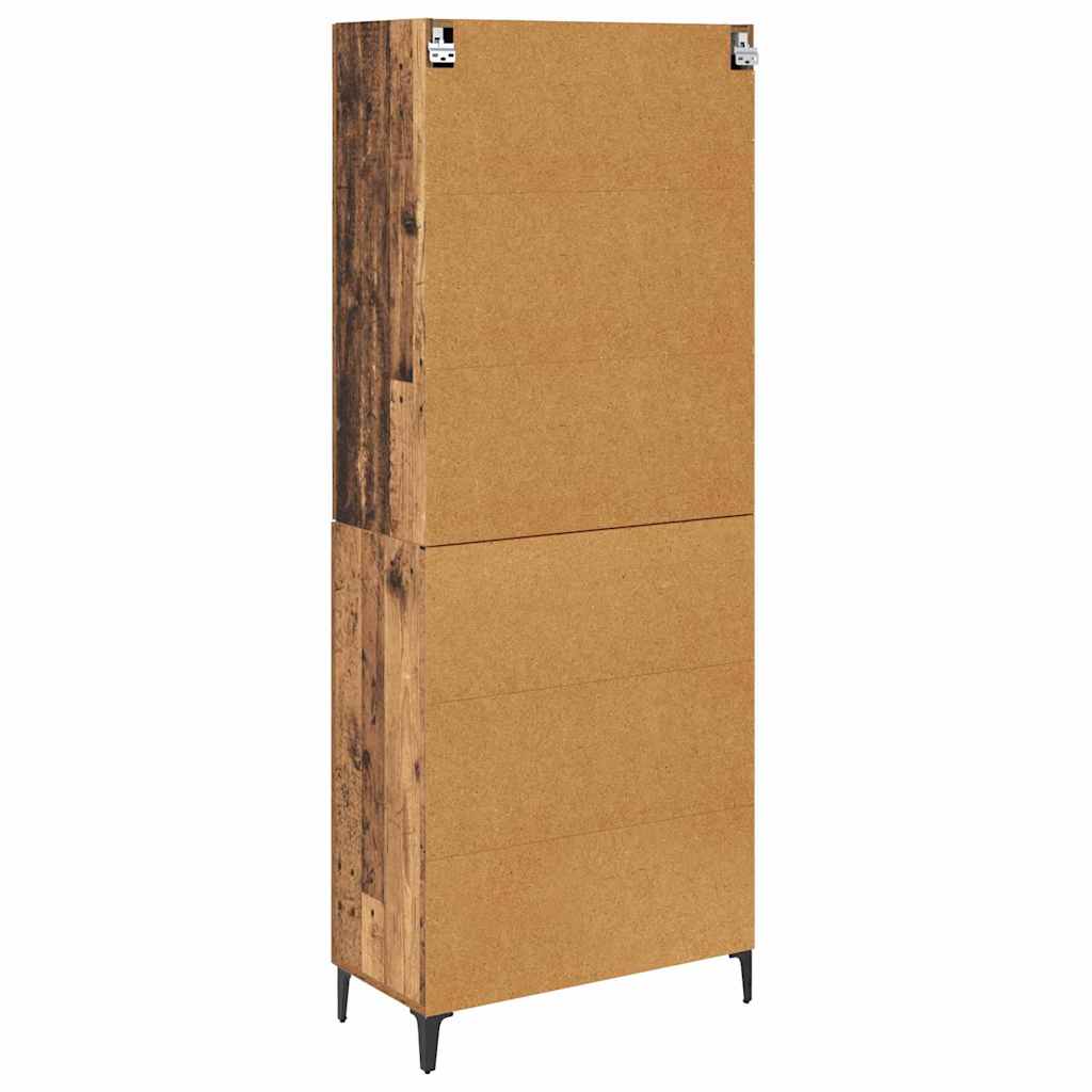 Highboard Gammelt træ 69,5 x 34 x 180 cm Konstrueret træ