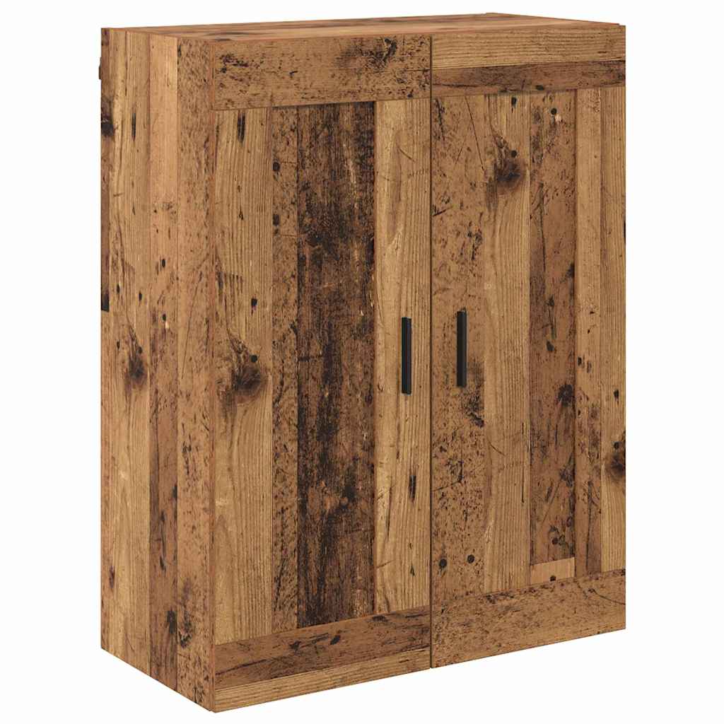 Highboard 2 stk. Gammelt træ 69,5 x 34 x 180 cm Konstrueret træ