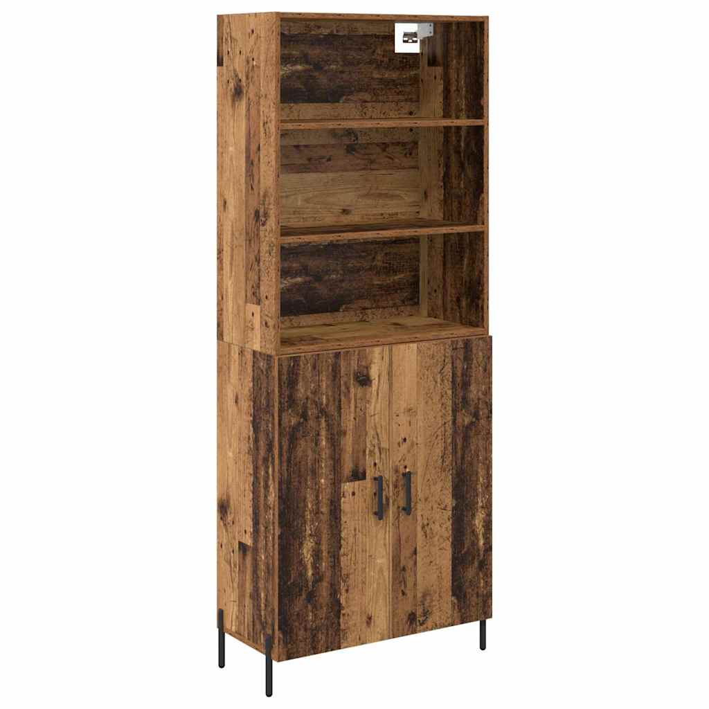 Highboard Gammelt træ 69,5 x 32,5 x 180 cm Konstrueret træ