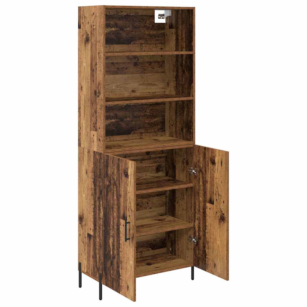 Highboard Gammelt træ 69,5 x 32,5 x 180 cm Konstrueret træ