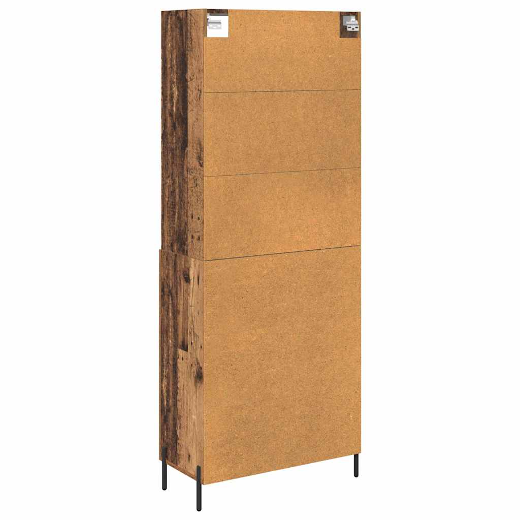 Highboard Gammelt træ 69,5 x 32,5 x 180 cm Konstrueret træ