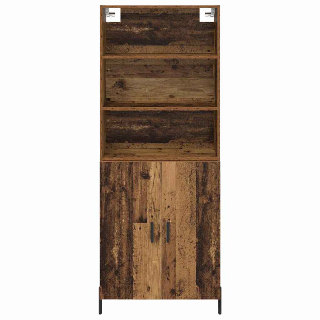 Highboard Gammelt træ 69,5 x 32,5 x 180 cm Konstrueret træ