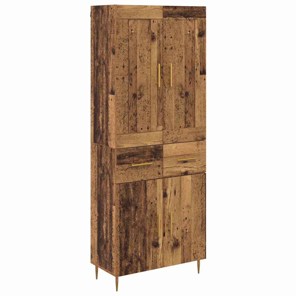 Highboard Gammelt træ 69,5 x 34 x 180 cm Konstrueret træ