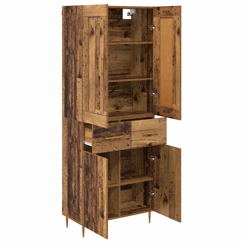 Highboard Gammelt træ 69,5 x 34 x 180 cm Konstrueret træ