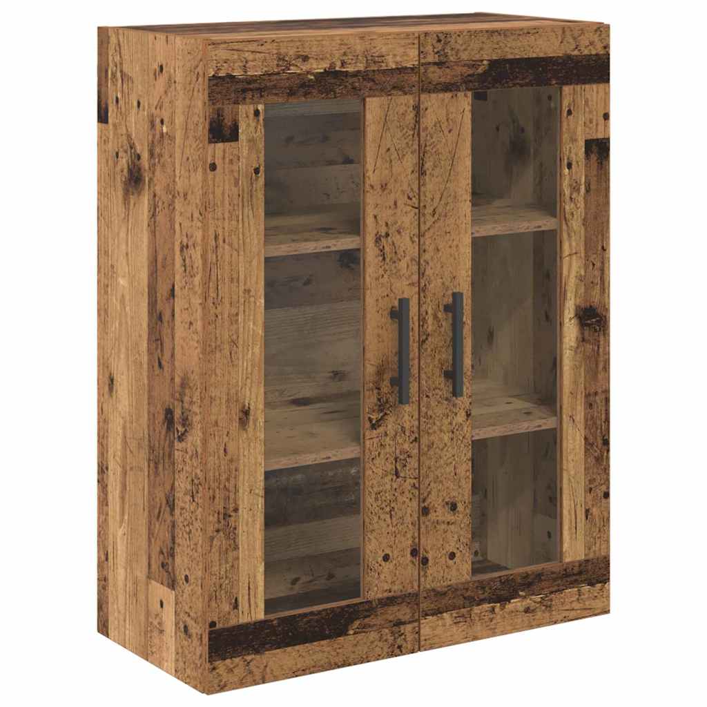 Highboard 2 stk. Gammelt træ 69,5 x 34 x 180 cm Konstrueret træ