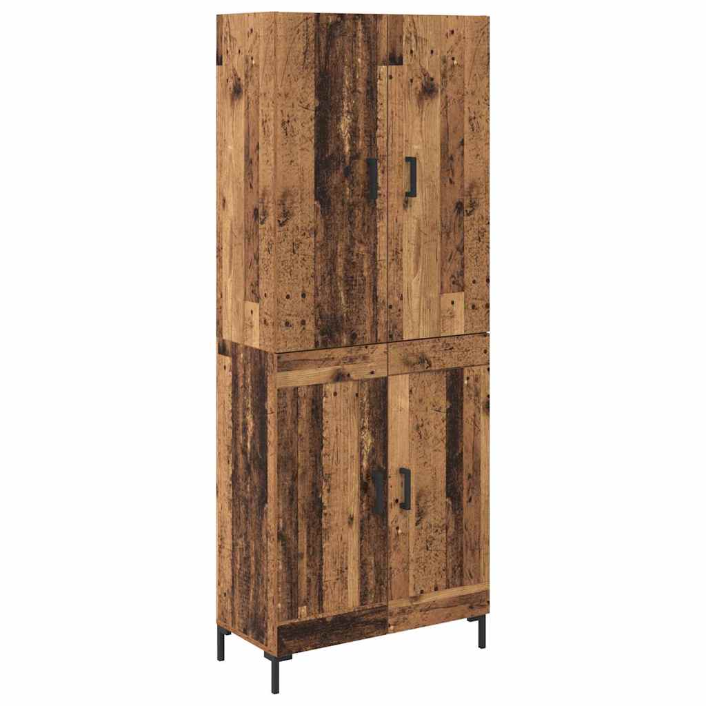 Highboard Gammelt træ 69,5 x 34 x 180 cm Konstrueret træ