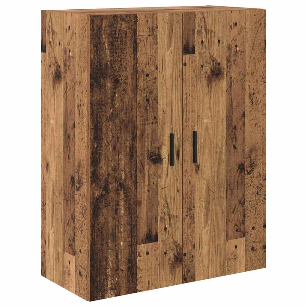 Highboard 2 stk. Gammelt træ 69,5 x 34 x 180 cm Konstrueret træ