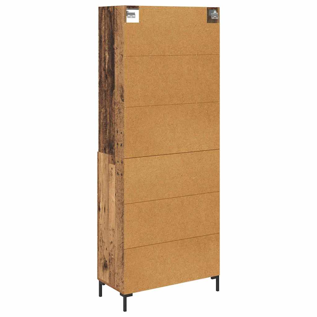Highboard Gammelt træ 69,5 x 34 x 180 cm Konstrueret træ