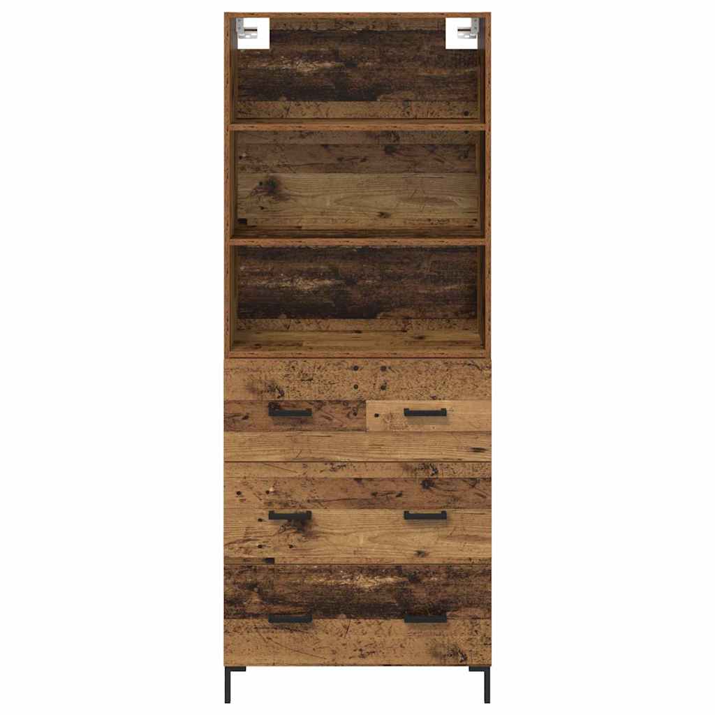 Highboard Gammelt træ 69,5 x 34 x 180 cm Konstrueret træ