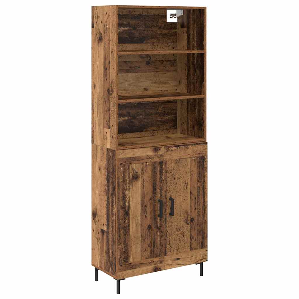 Highboard Gammelt træ 69,5 x 34 x 180 cm Konstrueret træ