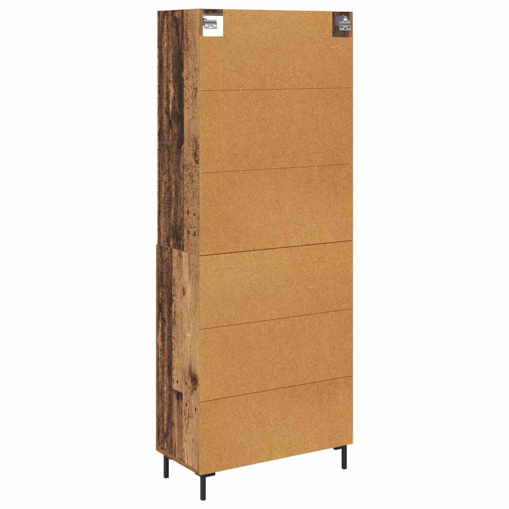 Highboard Gammelt træ 69,5 x 34 x 180 cm Konstrueret træ