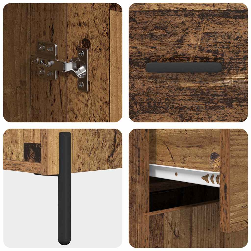 Highboard Gammelt træ 69,5 x 34 x 180 cm Konstrueret træ