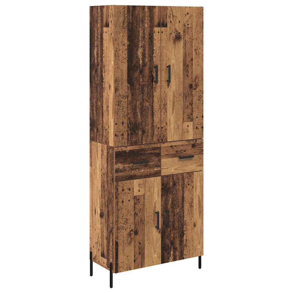 Highboard Gammelt træ 69,5 x 34 x 180 cm Konstrueret træ