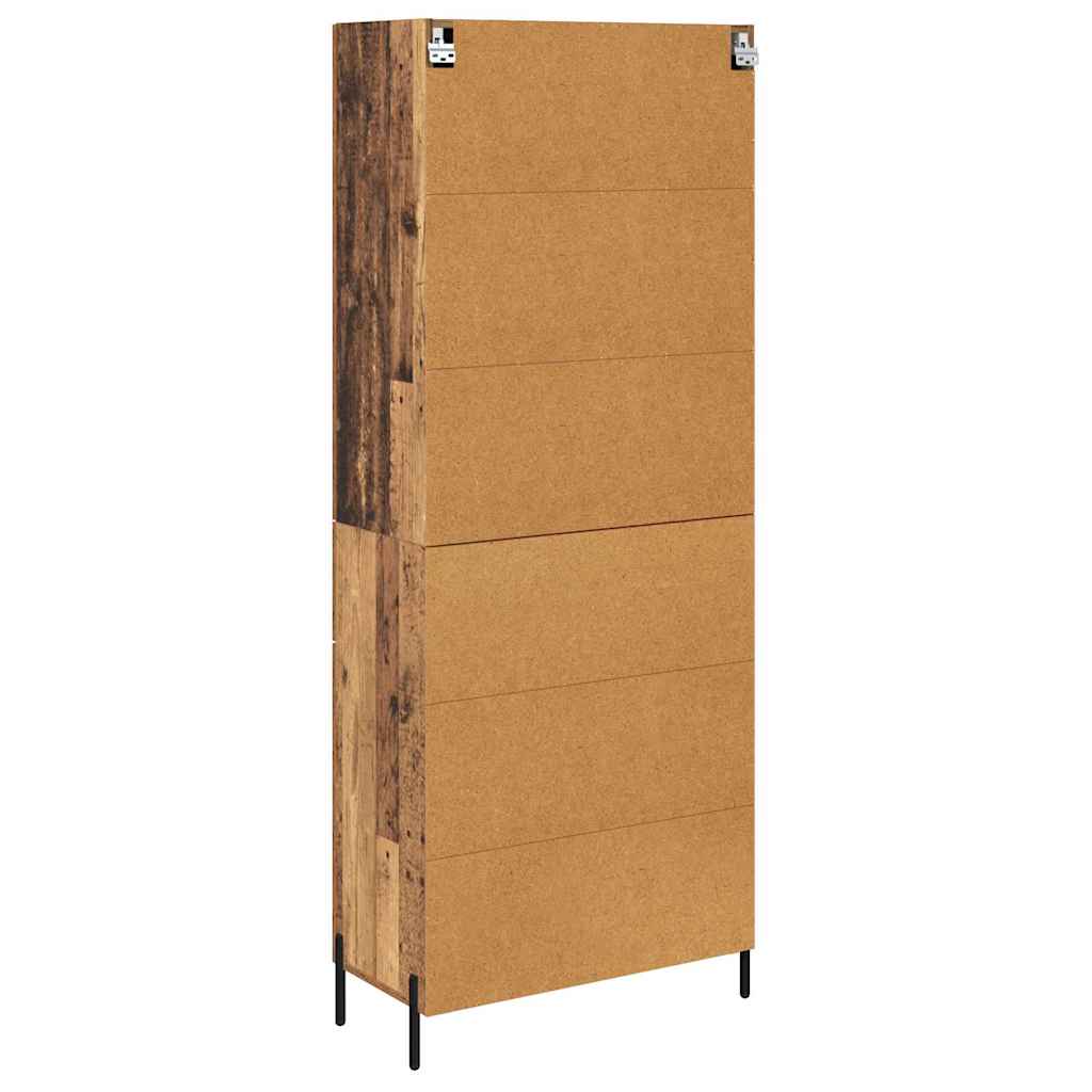 Highboard Gammelt træ 69,5 x 34 x 180 cm Konstrueret træ