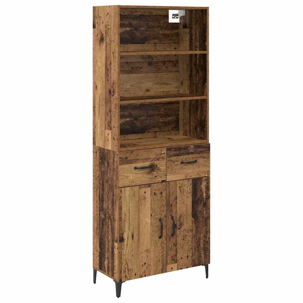 Highboard Gammelt træ 69,5 x 34 x 180 cm Konstrueret træ