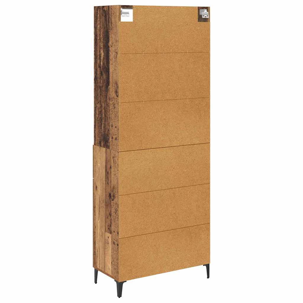 Highboard Gammelt træ 69,5 x 34 x 180 cm Konstrueret træ
