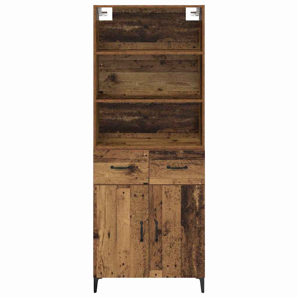 Highboard Gammelt træ 69,5 x 34 x 180 cm Konstrueret træ