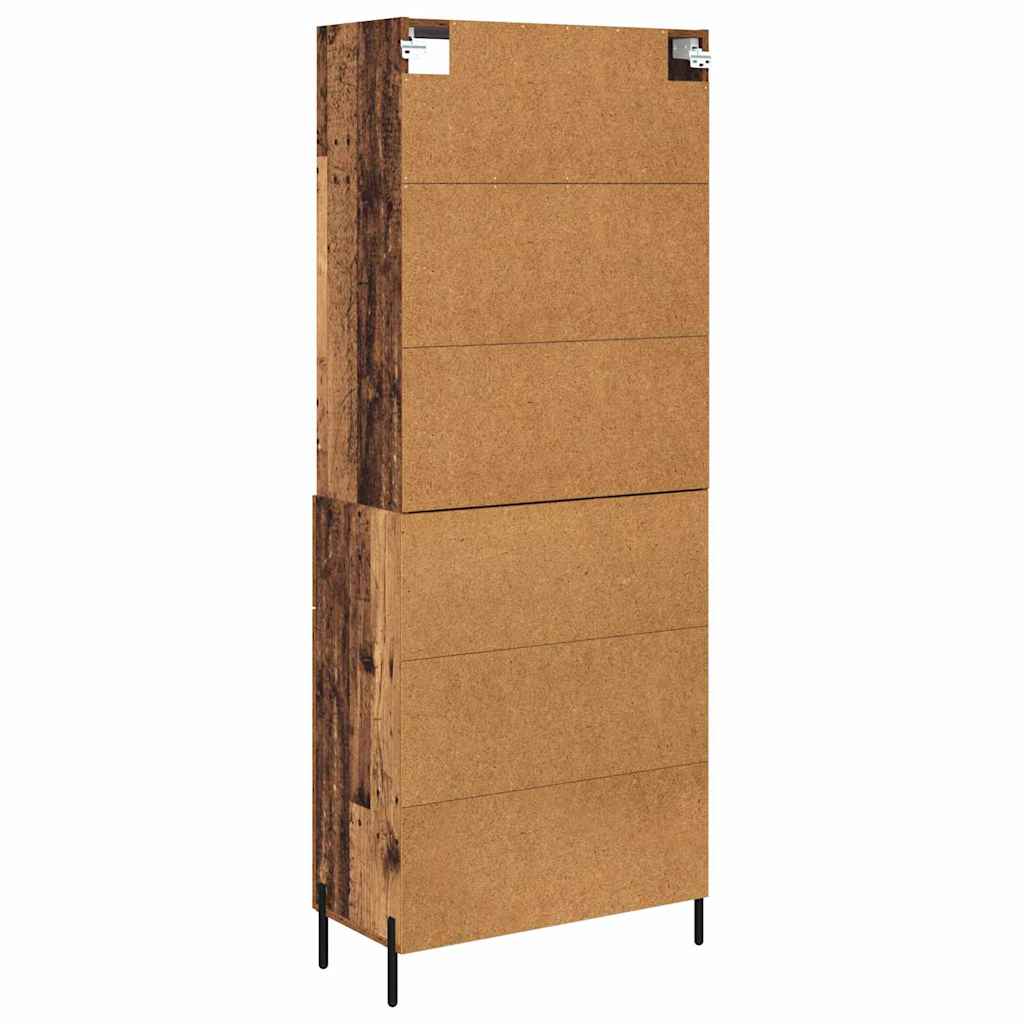 Highboard Gammelt træ 69,5 x 32,5 x 180 cm Konstrueret træ