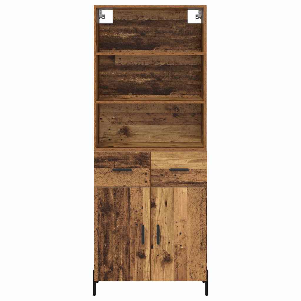 Highboard Gammelt træ 69,5 x 32,5 x 180 cm Konstrueret træ