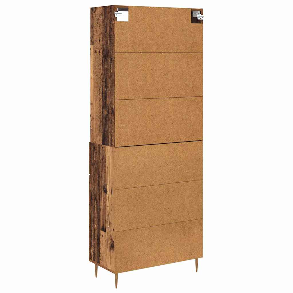 Highboard Gammelt træ 69,5 x 34 x 180 cm Konstrueret træ