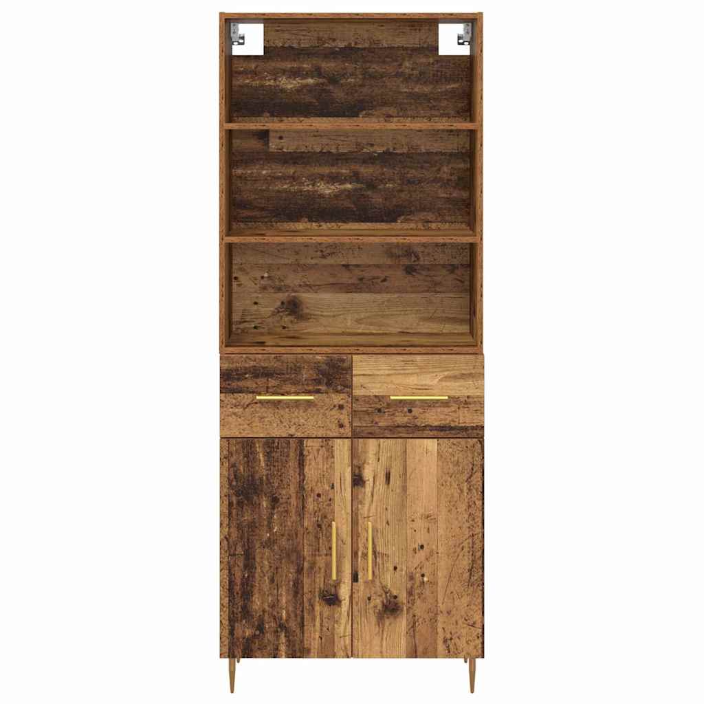 Highboard Gammelt træ 69,5 x 34 x 180 cm Konstrueret træ