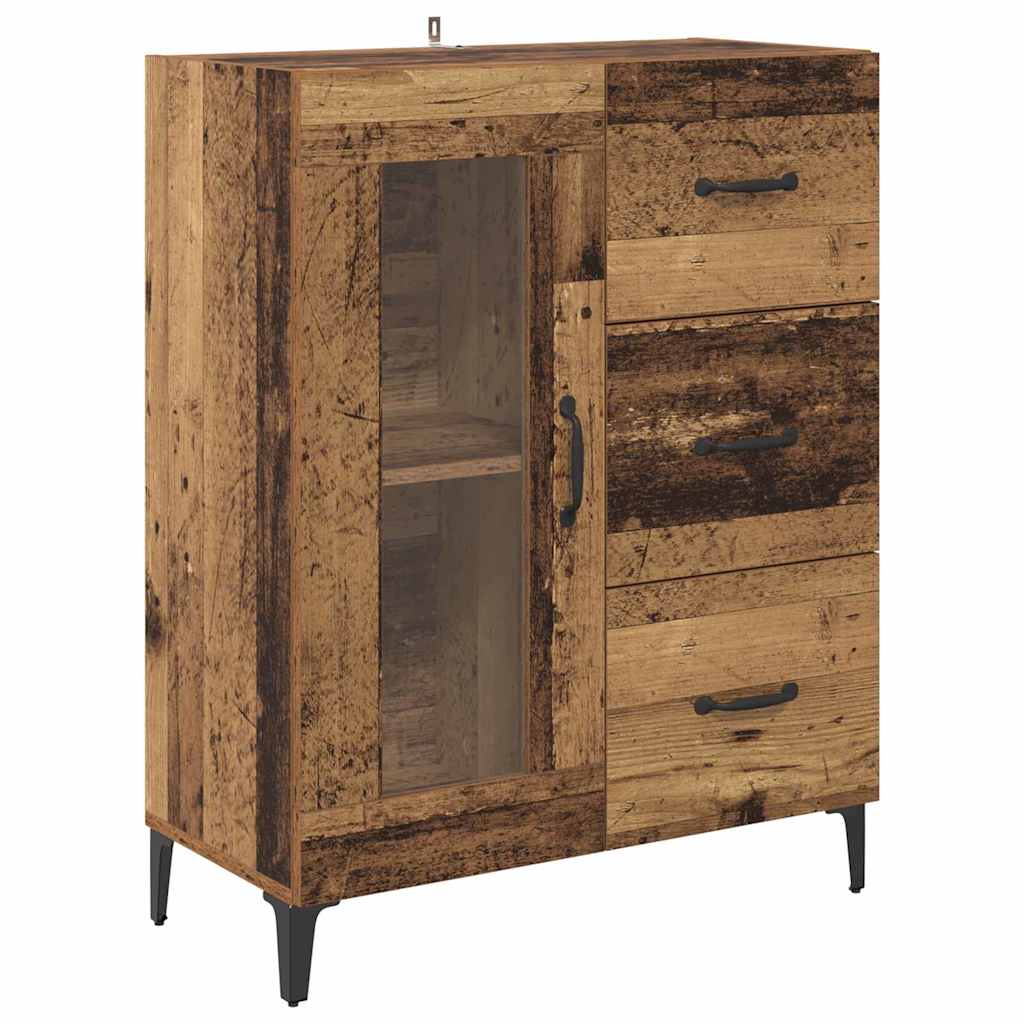 Highboard Gammelt træ 69,5 x 34 x 180 cm Konstrueret træ