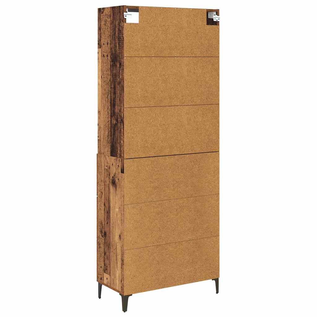 Highboard Gammelt træ 69,5 x 34 x 180 cm Konstrueret træ