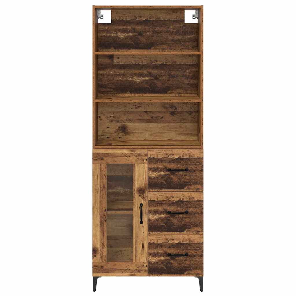 Highboard Gammelt træ 69,5 x 34 x 180 cm Konstrueret træ