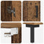 Highboard 2 stk. Gammelt træ 69,5 x 34 x 180 cm Konstrueret træ