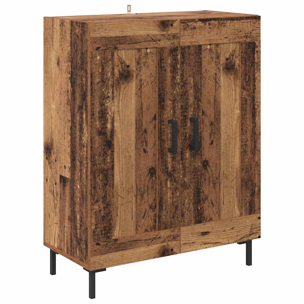 Highboard 2 stk. Gammelt træ 69,5 x 34 x 180 cm Konstrueret træ