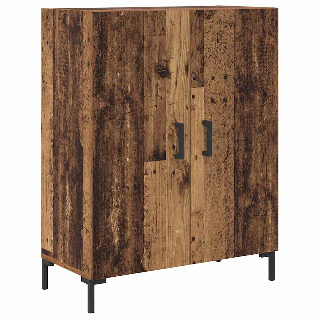 Highboard 2 stk. Gammelt træ 69,5 x 34 x 180 cm Konstrueret træ