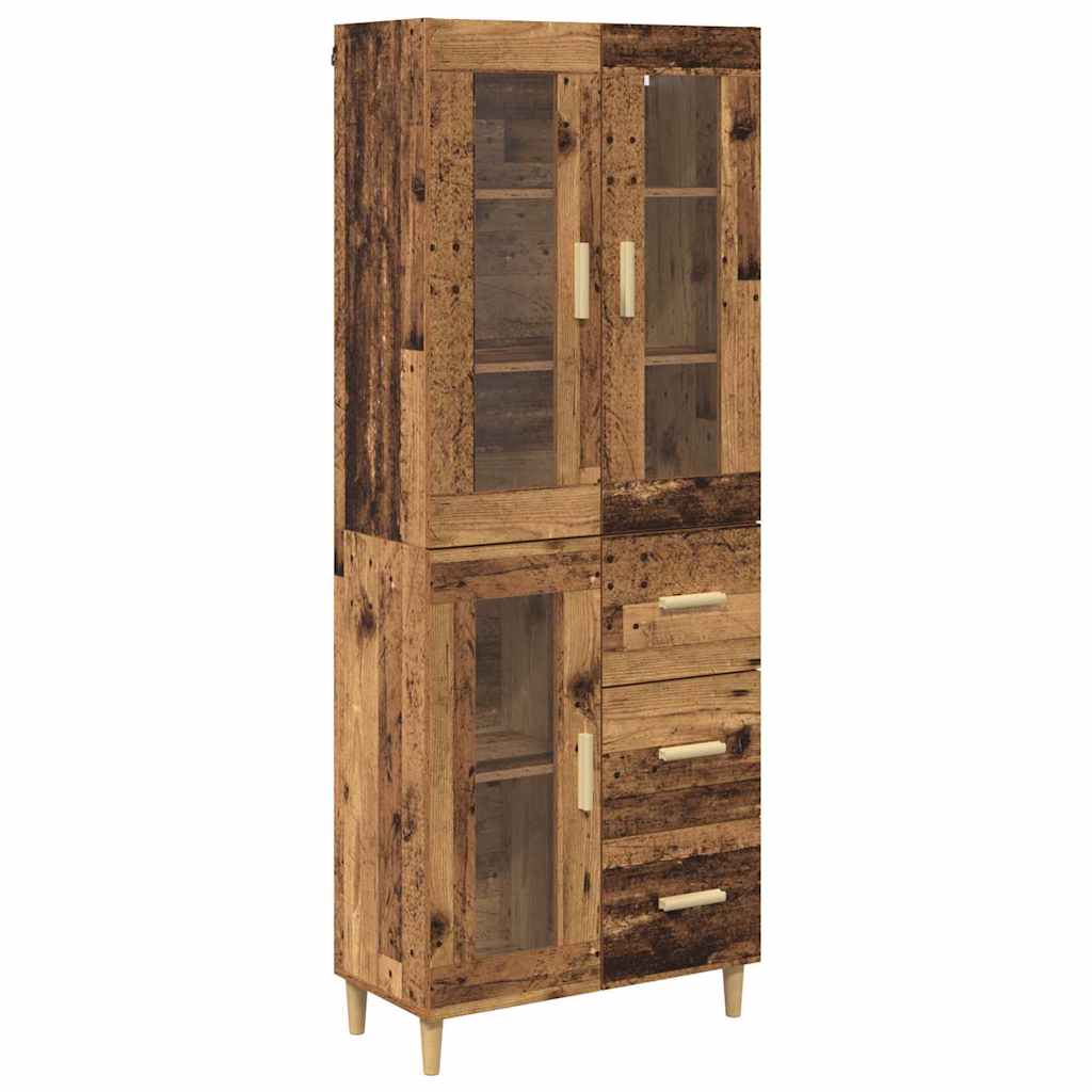 Highboard Gammelt træ 69,5 x 34 x 180 cm Konstrueret træ