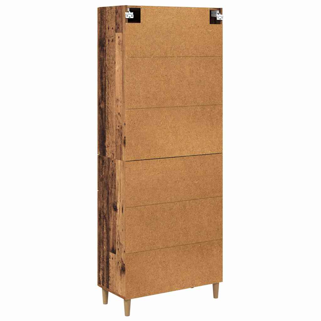Highboard Gammelt træ 69,5 x 34 x 180 cm Konstrueret træ
