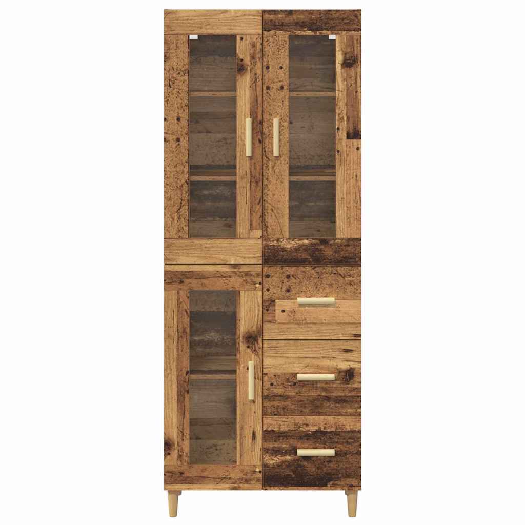 Highboard Gammelt træ 69,5 x 34 x 180 cm Konstrueret træ