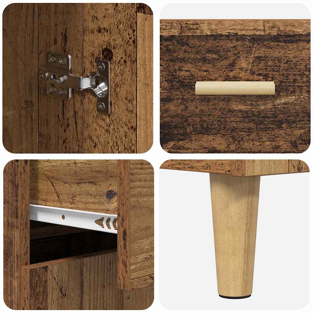 Highboard Gammelt træ 69,5 x 34 x 180 cm Konstrueret træ