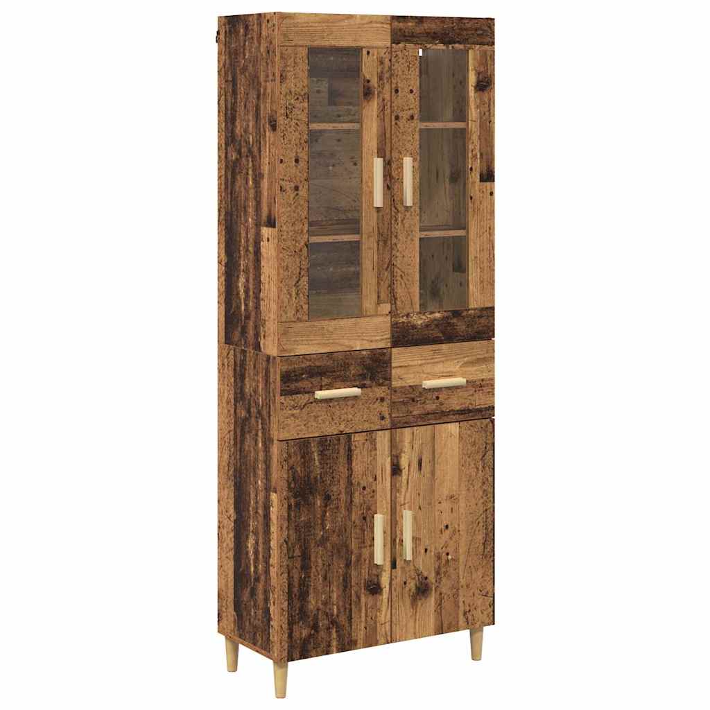 Highboard Gammelt træ 69,5 x 34 x 180 cm Konstrueret træ