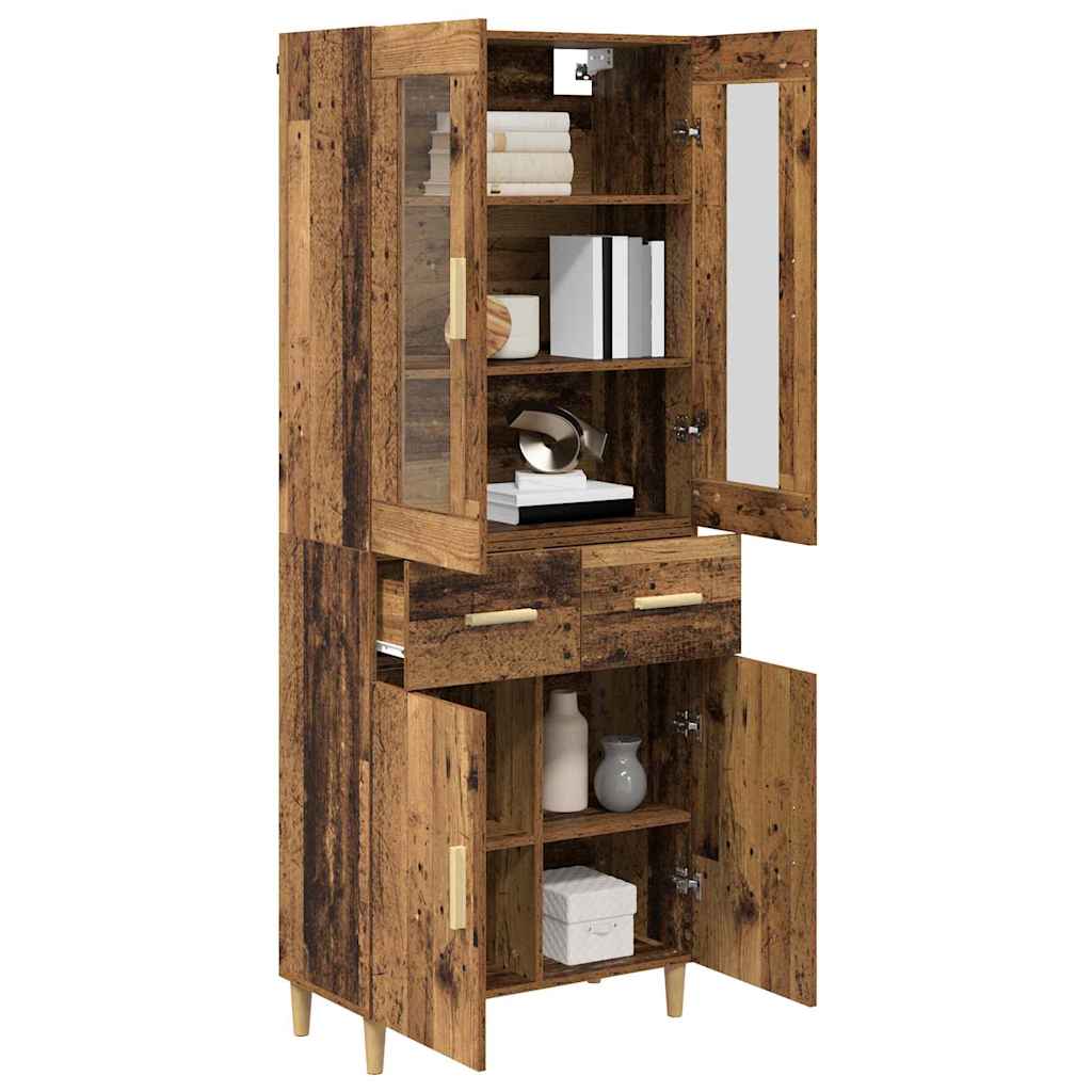 Highboard Gammelt træ 69,5 x 34 x 180 cm Konstrueret træ