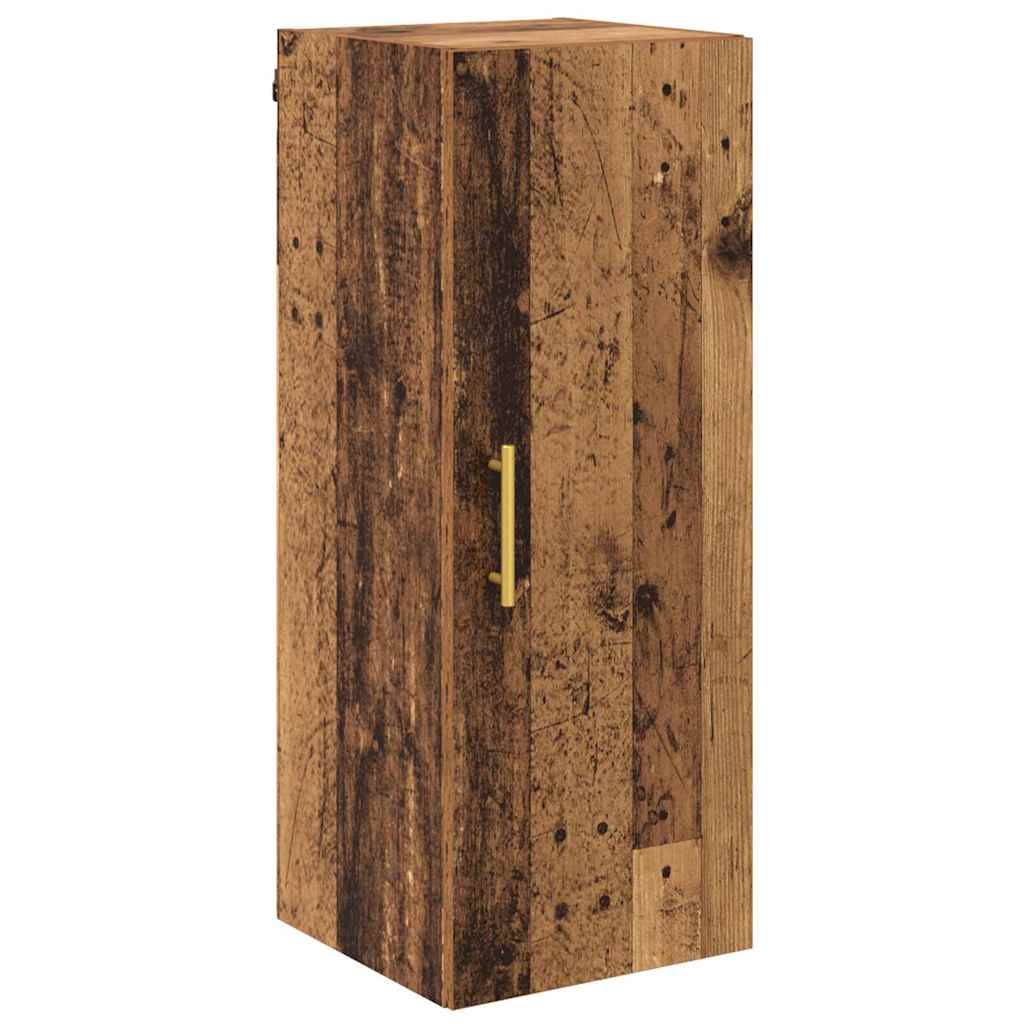Highboard 2 stk. Gammelt træ 34,5 x 34 x 180 cm Konstrueret træ