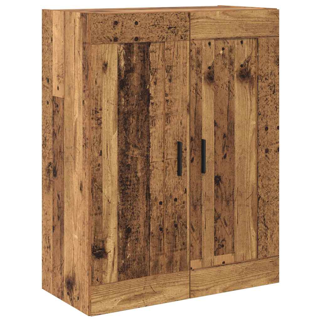 Highboard 2 stk. Gammelt træ 69,5 x 34 x 180 cm Konstrueret træ