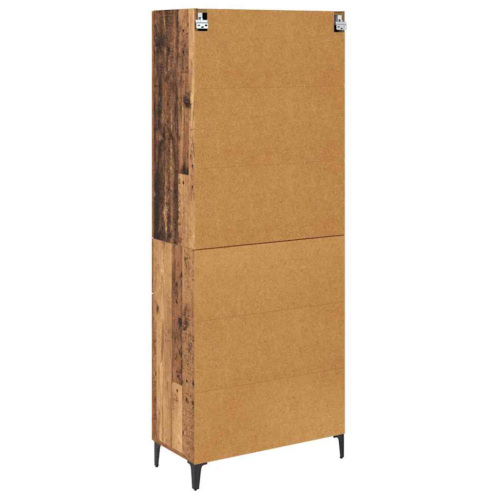 Highboard Gammelt træ 69,5 x 34 x 180 cm Konstrueret træ