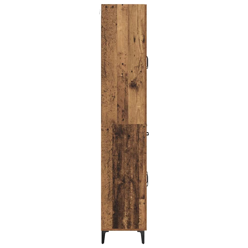 Highboard Gammelt træ 69,5 x 34 x 180 cm Konstrueret træ