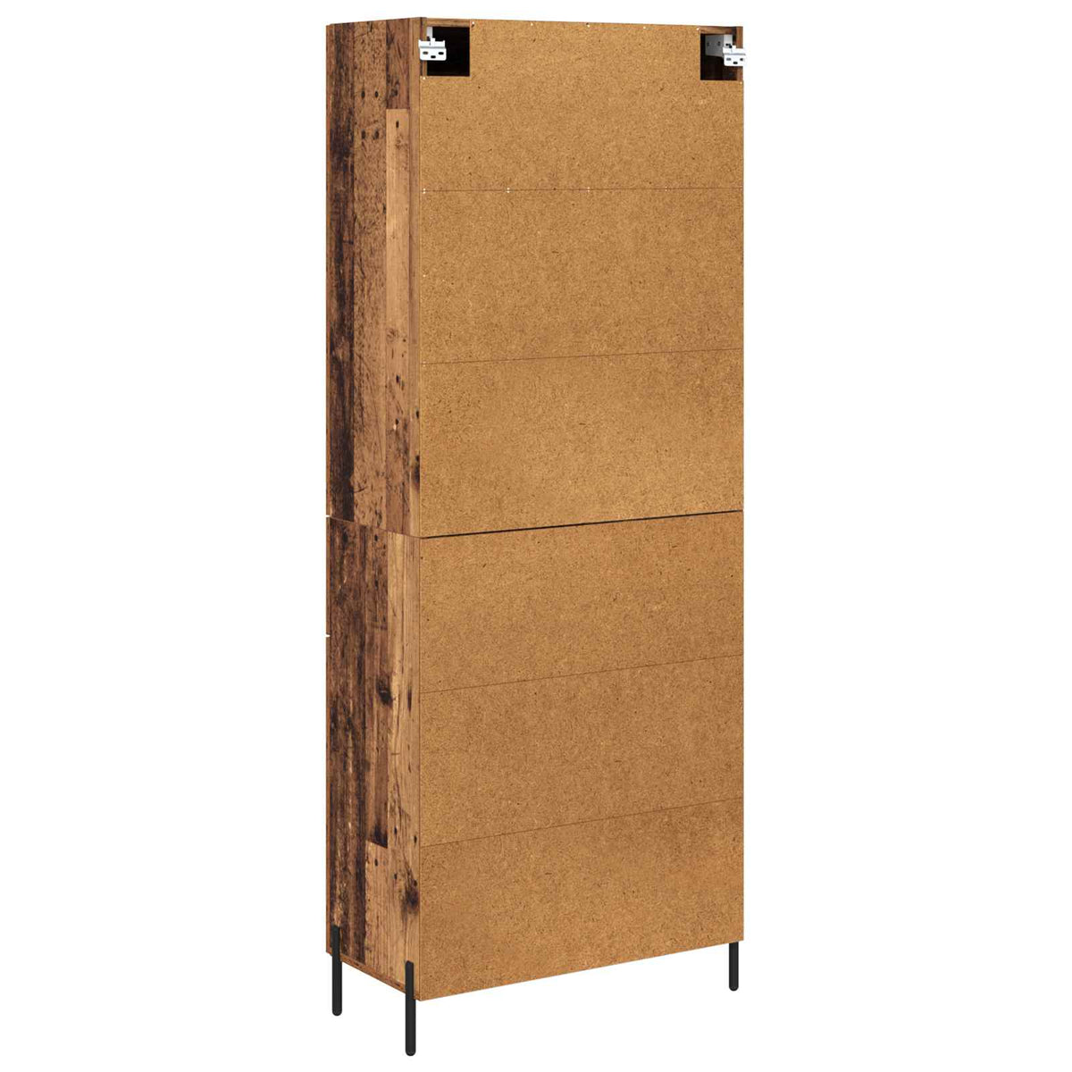 Highboard 2 stk. Gammelt træ 69,5 x 34 x 180 cm Konstrueret træ