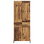 Highboard 2 stk. Gammelt træ 69,5 x 34 x 180 cm Konstrueret træ