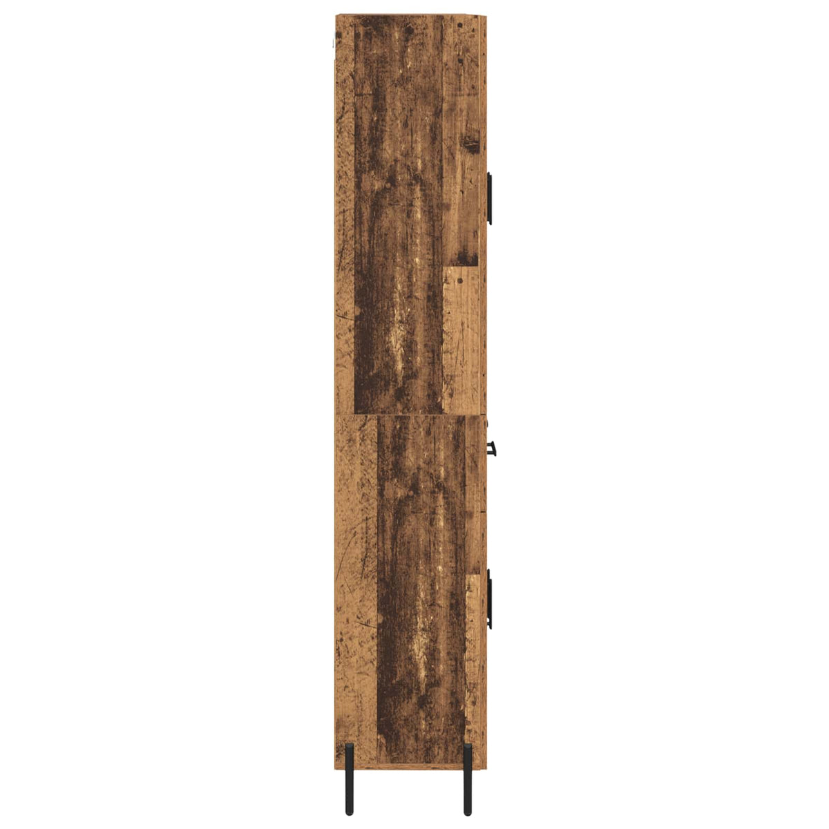 Highboard 2 stk. Gammelt træ 69,5 x 34 x 180 cm Konstrueret træ