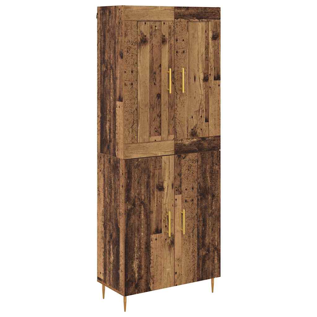 Highboard Gammelt træ 69,5 x 34 x 180 cm Konstrueret træ