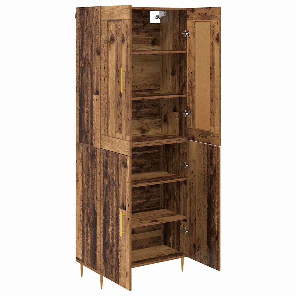 Highboard Gammelt træ 69,5 x 34 x 180 cm Konstrueret træ