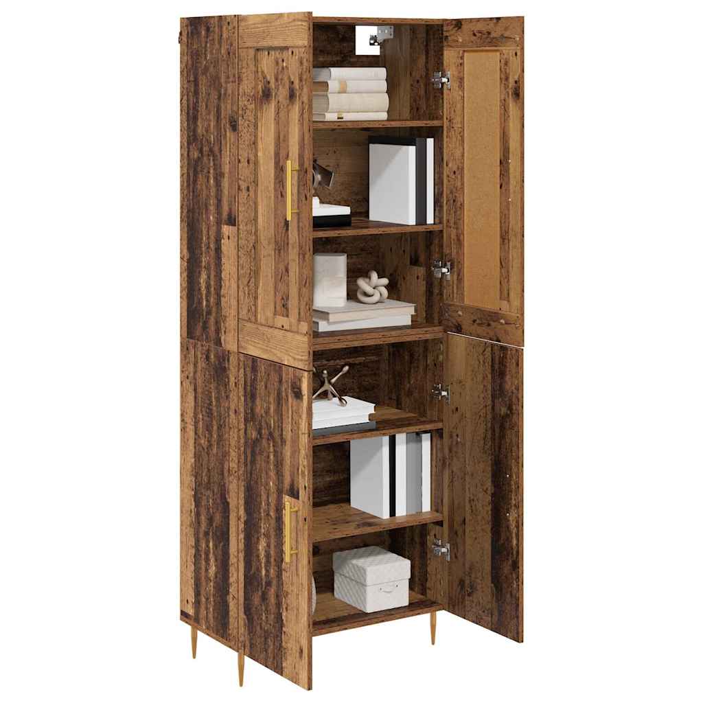 Highboard Gammelt træ 69,5 x 34 x 180 cm Konstrueret træ