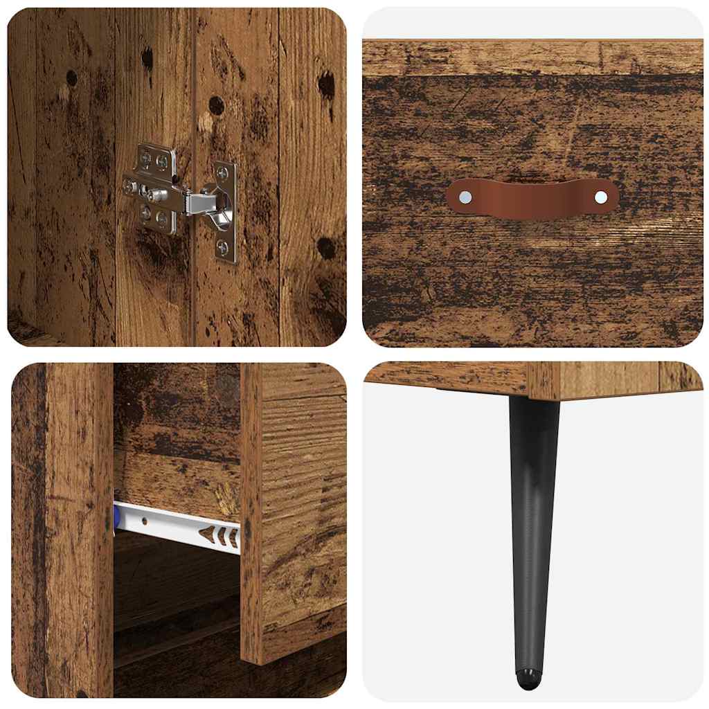 Highboard Gammelt træ 69,5 x 34 x 180 cm Konstrueret træ